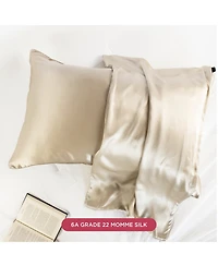 22 Momme 100% Mulberry Silk Pillowcase, Zipper