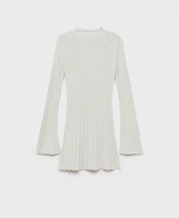 Mango Women's Perkins-Neck Knitted Dress