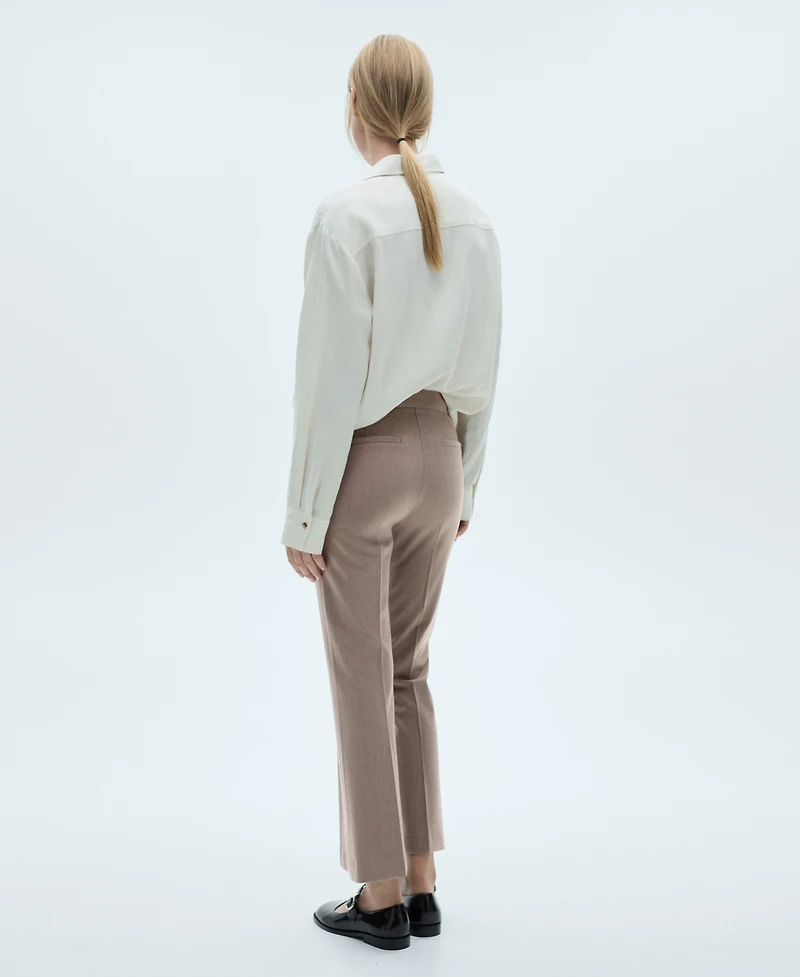 Mango Women's Flared Flowing Pants