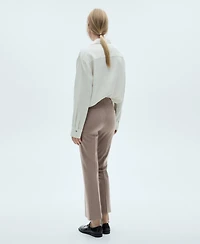 Mango Women's Flared Flowing Pants