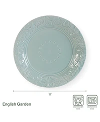 Fitz and Floyd English Garden Dinner Plates, Set of 4
