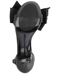 Karl Lagerfeld Paris Women's Kenz Bow Ankle Strap Dress Sandals