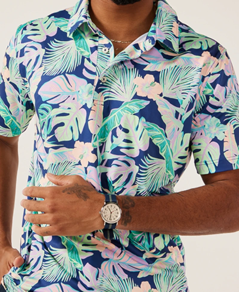 Chubbies Men's The Night Fauna Performance Polo 2.0