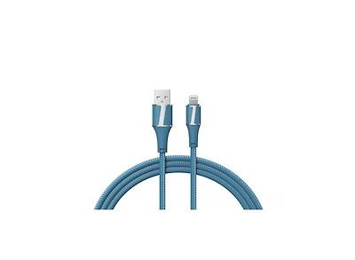 Brookstone Leather Tipped 6 Foot Mfi Certified Sync and Charge Lightning Cable