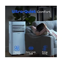 SereneLife Portable Air Conditioner, 8000 Btu, Dehumidifier & Fan Modes