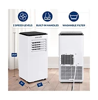 SereneLife Portable Air Conditioner & Heater, 8000 Btu, Dehumidifier Mode