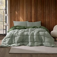 Sweater Weather Yoga - Coma Inducer Oversized Comforter - Moss Gray Stripe