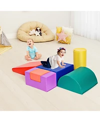 Gouun 6 Piece Climb Crawl Play Set Indoor Kids Toddler