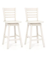 Gouun Counter Height Barstools Set of 2 with Footrest for Kitchen Island Bar