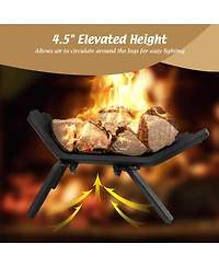 Gouun 18 Inch Fireplace Grate for Outdoor Fire Pit-s