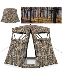 Gouun 360 One Way See Through Ground Hunting Blind for Deer and Turkey Hunting