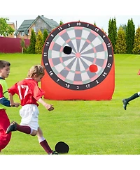 Gouun Large Dart Board for Kids with 4 Kick Balls