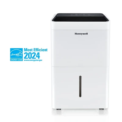 Honeywell 2024 New! 25-Pint Energy Star Dehumidifier for 1,500 Sq Ft – Laundry Mode, Auto-Comfort Mode & Thermal Overload Protection, TPFIT25WK
