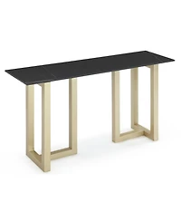 Furniture Emila 54" Sintered Stone Mix and Match Console Table