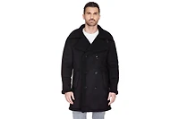 Braveman Men's Faux Shearling Double Breasted Overcoat