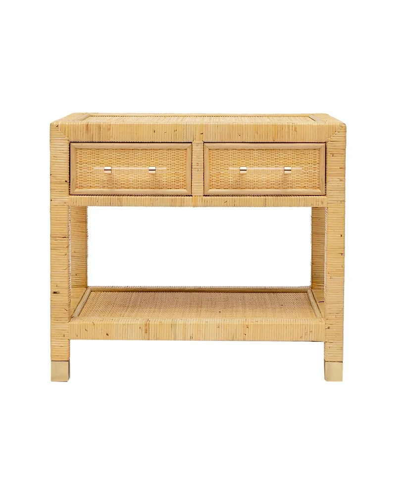 Tov Furniture 16.9" Rattan Nightstand