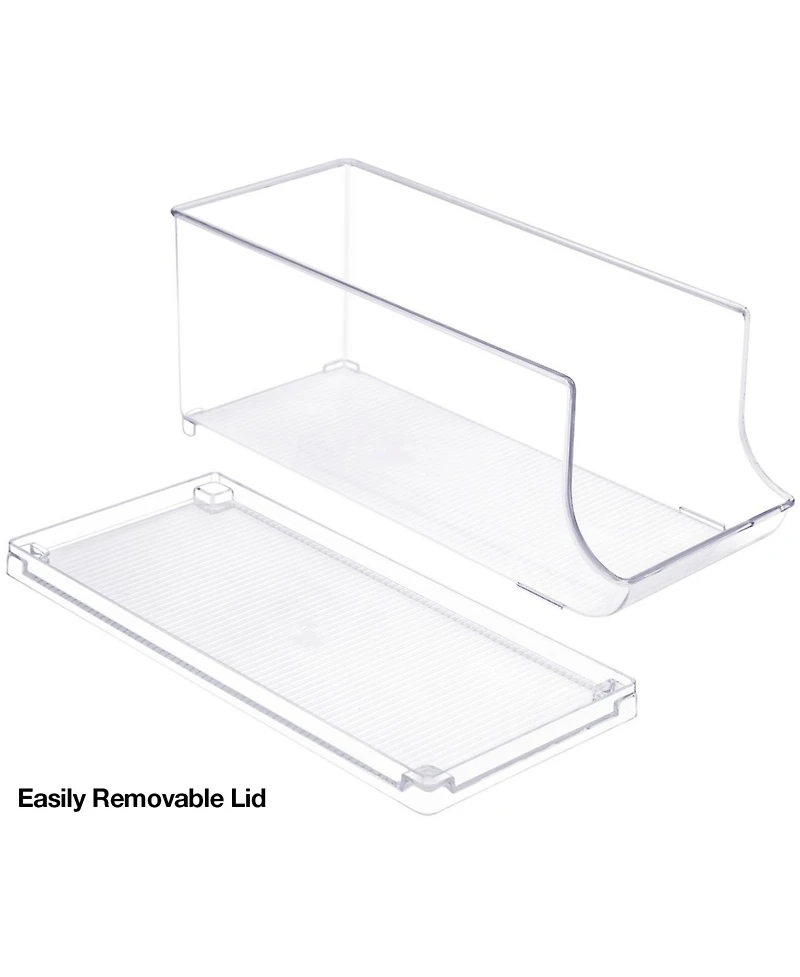 Sorbus Clear 10-Can Organizer with Lid (2 Pack)