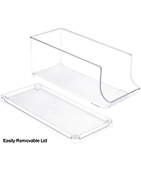 Sorbus Clear 10-Can Organizer with Lid (2 Pack)