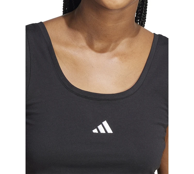 adidas Women's Essentials Small Logo Cotton Tank Top