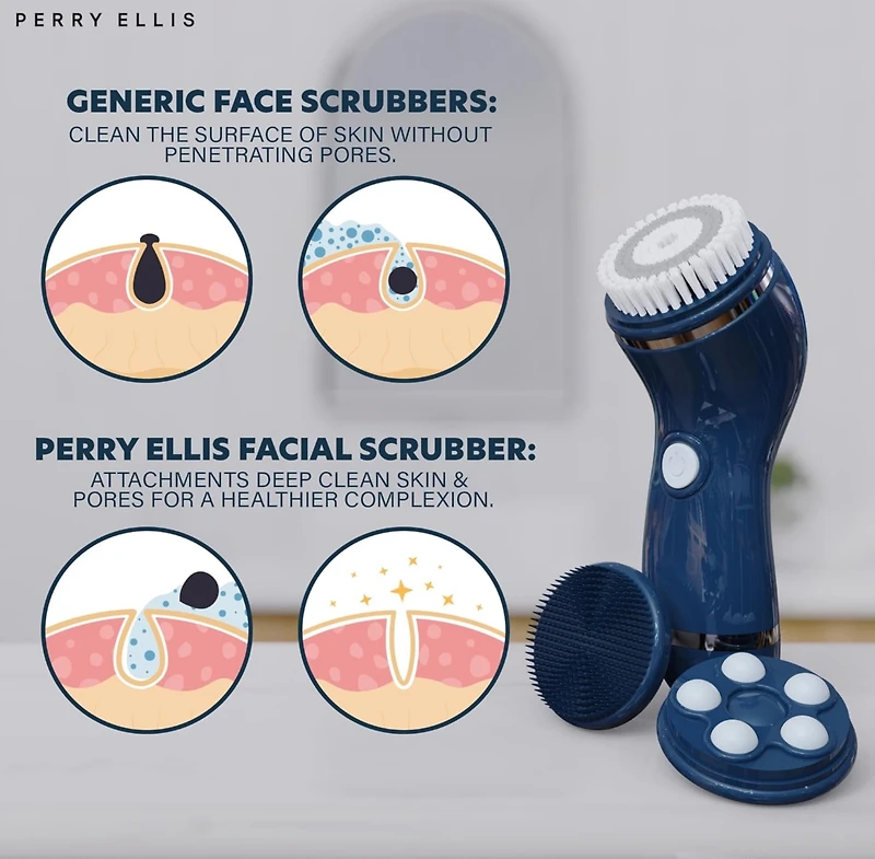 Men S 4-in-1 Massage & Facial Cleaning Device