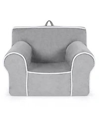 Gouun Upholstered Kids Sofa with Velvet Fabric and High-Quality Sponge