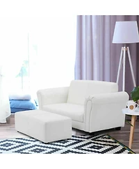 Gouun Soft Kids Double Sofa with Ottoman
