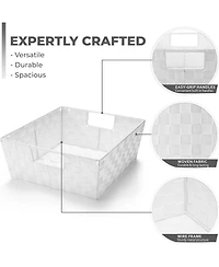 Sorbus 3-Pack Storage Basket Set - Mesh Hand-Woven, Stackable Baskets for Shelves, Closets, Bathroom and More