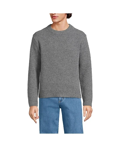 Lands' End Men's Long Sleeve Ultra Soft Oversized Crewneck Sweater