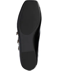 Journee Collection Women's Darlin Multi Strap Mary Jane Square Toe Flats