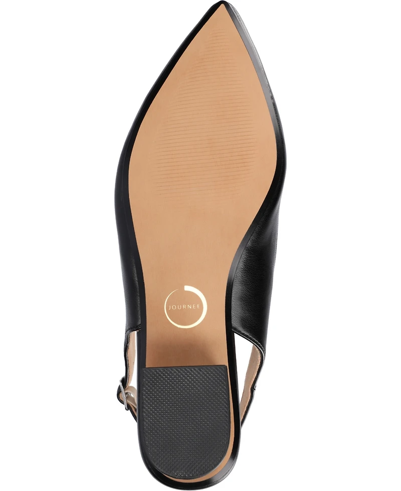 Journee Collection Women's Sylvia Block Heel Slingback Pumps