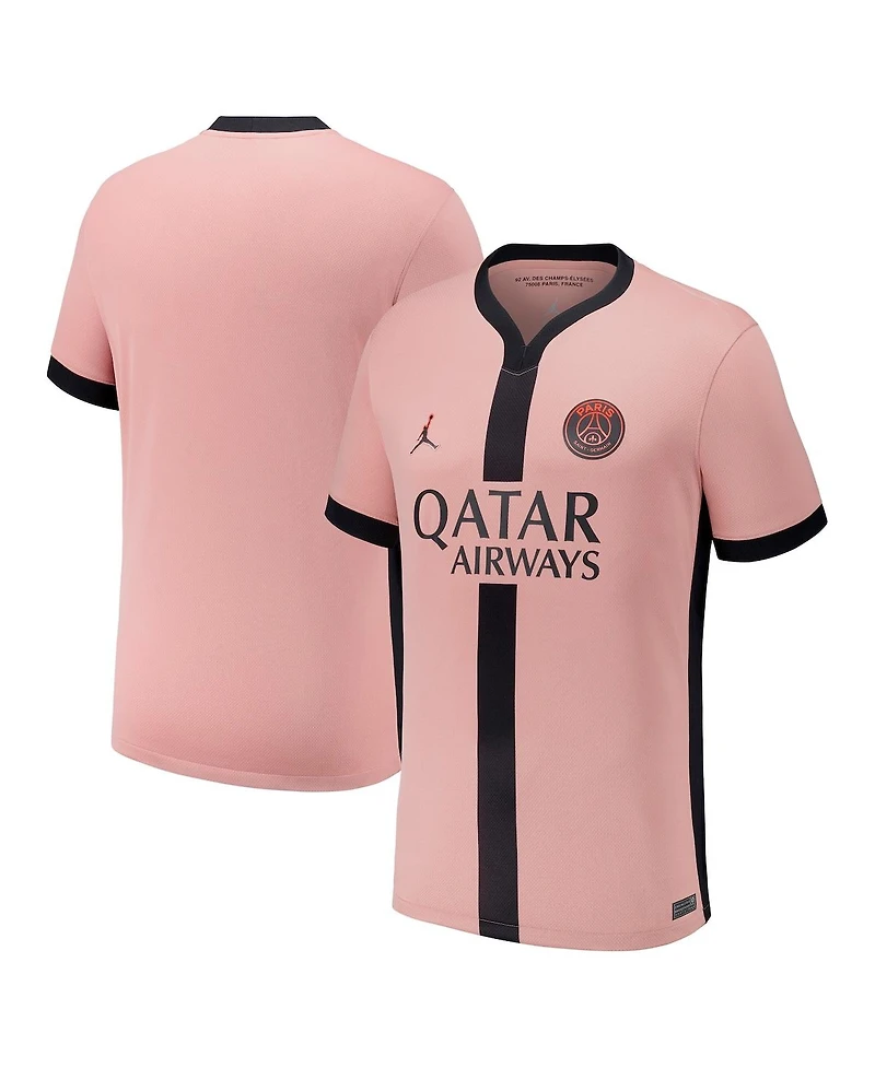 Jordan Big Boys and Girls Pink Paris Saint-Germain 2024/25 Third Replica Jersey