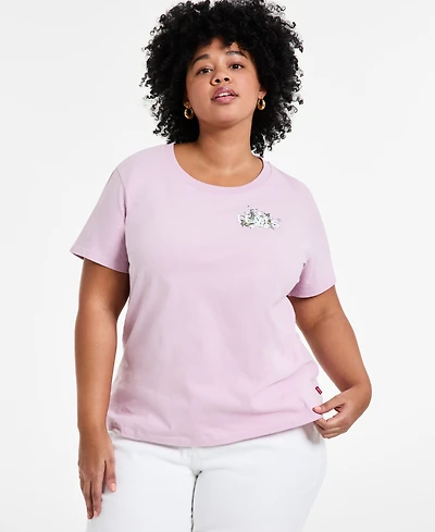 Levi's Plus Cotton Perfect Logo Lily T-Shirt