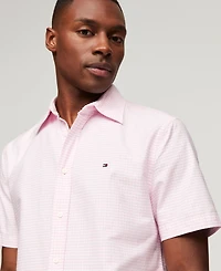 Tommy Hilfiger Men's Cotton Heritage Gingham Short-Sleeve Oxford Shirt