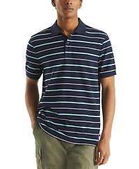 Nautica Men's Striped Classic-Fit Deck Polo Shirt