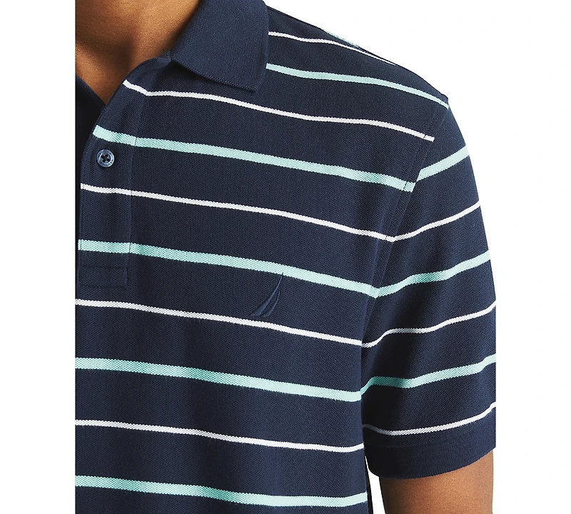 Nautica Men's Striped Classic-Fit Deck Polo Shirt