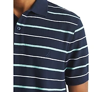 Nautica Men's Striped Classic-Fit Deck Polo Shirt