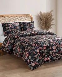 Jessica Simpson Arcadian Blooms 3-Pc. Duvet Cover Set