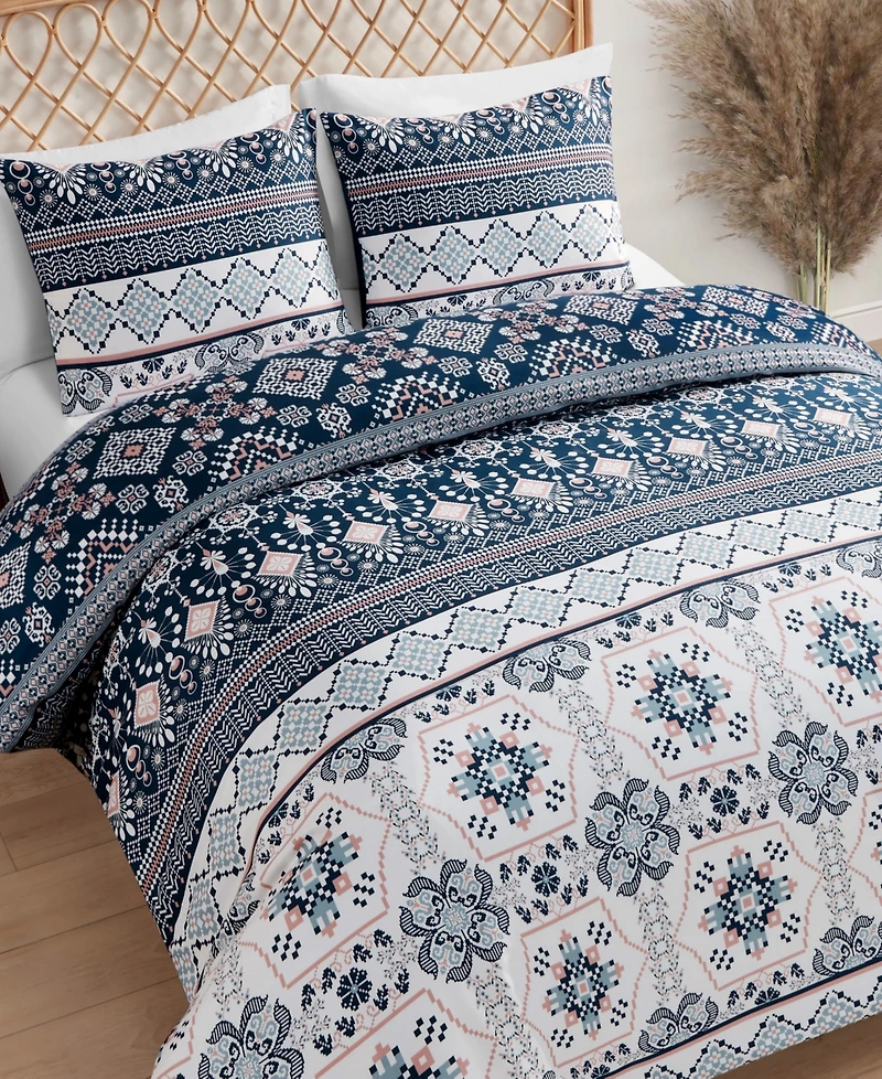 Jessica Simpson Bohemian 3-Pc. Duvet Cover Set, King