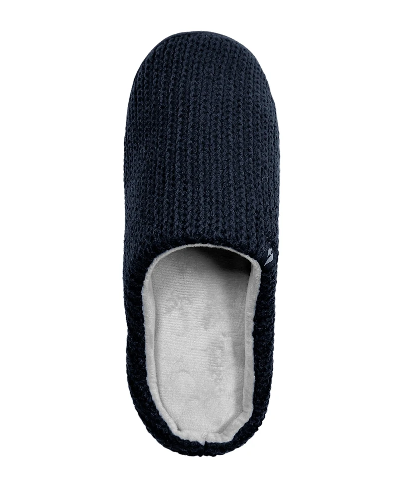 Heat Holders Men's Asher Rib Knit Scuff Slippers