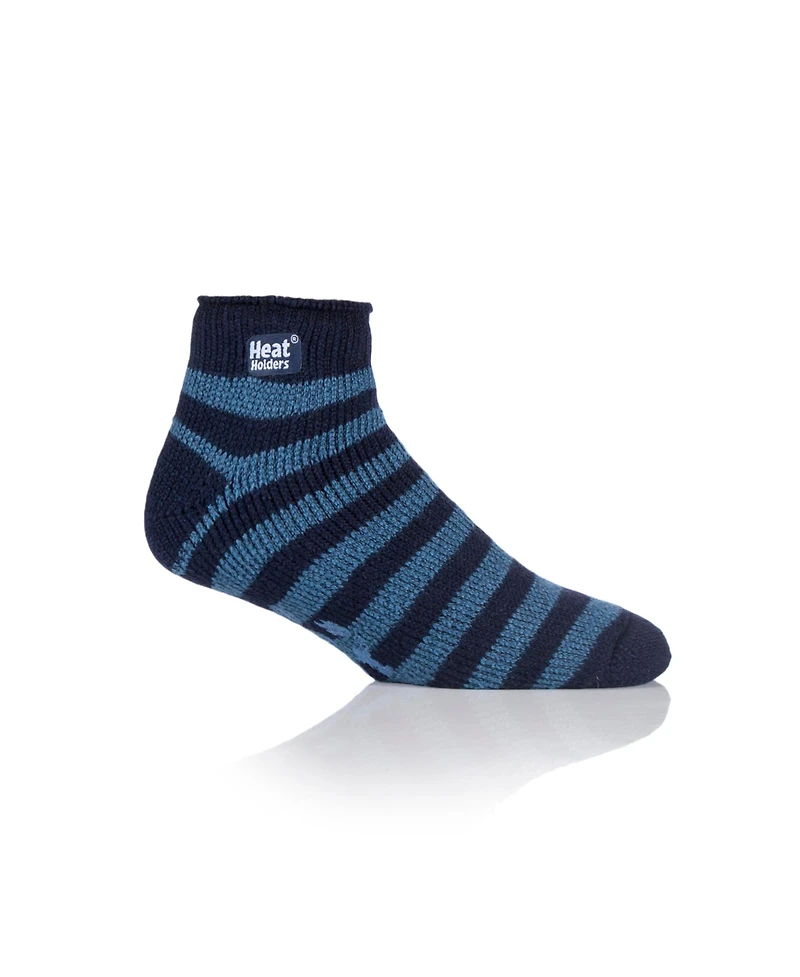 Heat Holders Men's Stripe Ankle Slipper Sock