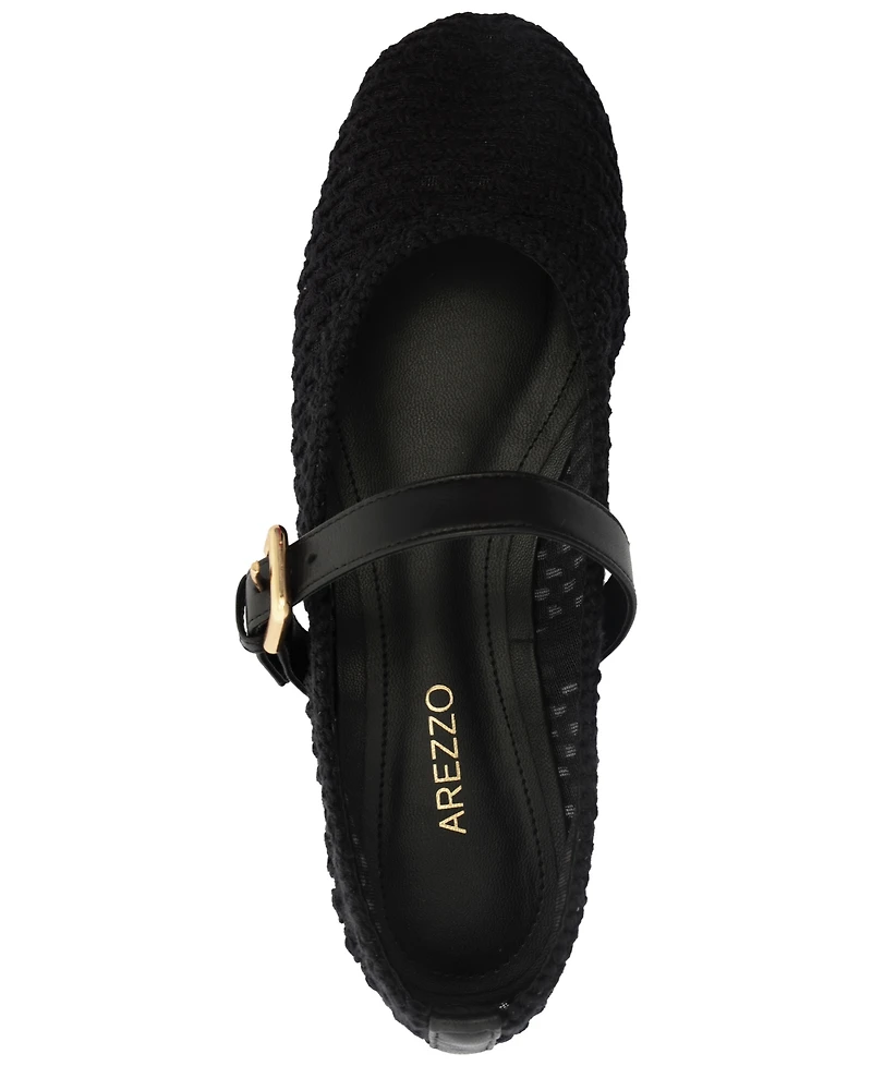 Arezzo Women's Abby Woven Ballet Flats