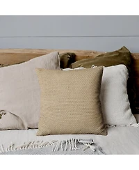 Ihi Home Madera Cross Weave Pillow, 22"x 22"