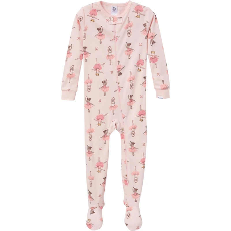 Gerber Baby Girls' Snug Fit Footed Pajamas, -Pack