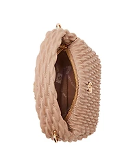 Anne Klein Rounded Ruched Small Crossbody Bag