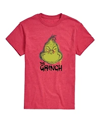Airwaves Men's The Grinch Face Short Sleeve Tee