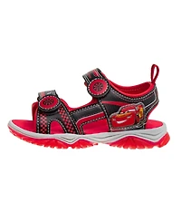 Disney Pixar Big Boys Cars Hook and Loop Open Toe Sport Sandals
