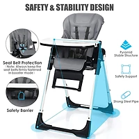 Gouun 4-in-1 High Chair–Booster Seat with Adjustable Height and Recline