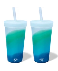 Straw Tumbler 22oz: 2 pk - Mountain Air
