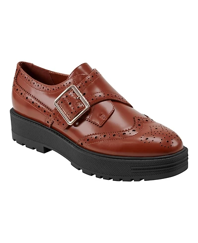 Marc Fisher Ltd Women's Remona Buckle Wingtip Oxford Shoes
