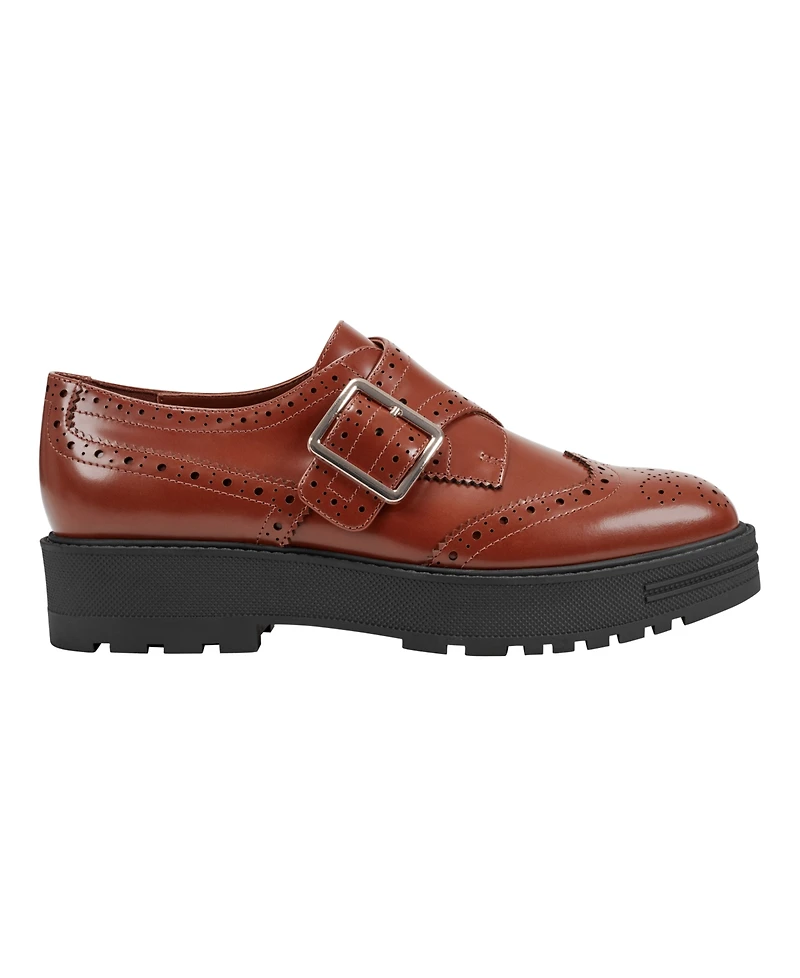 Marc Fisher Ltd Women's Remona Buckle Wingtip Oxford Shoes